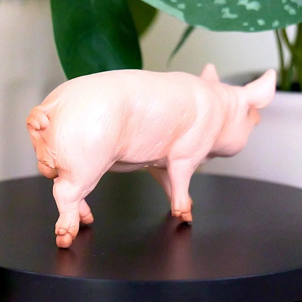 Boar Pig Figure - Hand‎ Painted & Collectible Farm Animal Toy Figurine - Papo